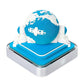 The Earth 3D Paper Sculpture Night Light with Memo Pad