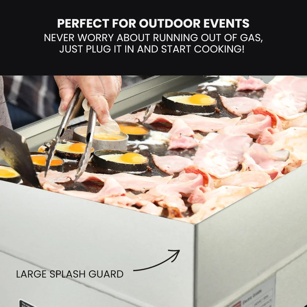 THERMOMATE Commercial Electric Griddle TH-G04 2400W 55x35cm