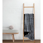 Throw Blanket Double Sided Faux Fur Shaggy - Charcoal