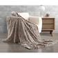 Throw Blanket Double Sided Faux Fur Shaggy - Chestnut