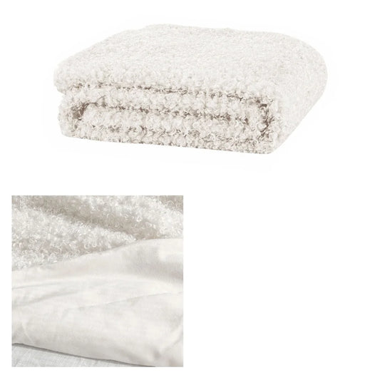 Throw Rug J Elliot Home Lyla Faux Sheep Fur - Ivory