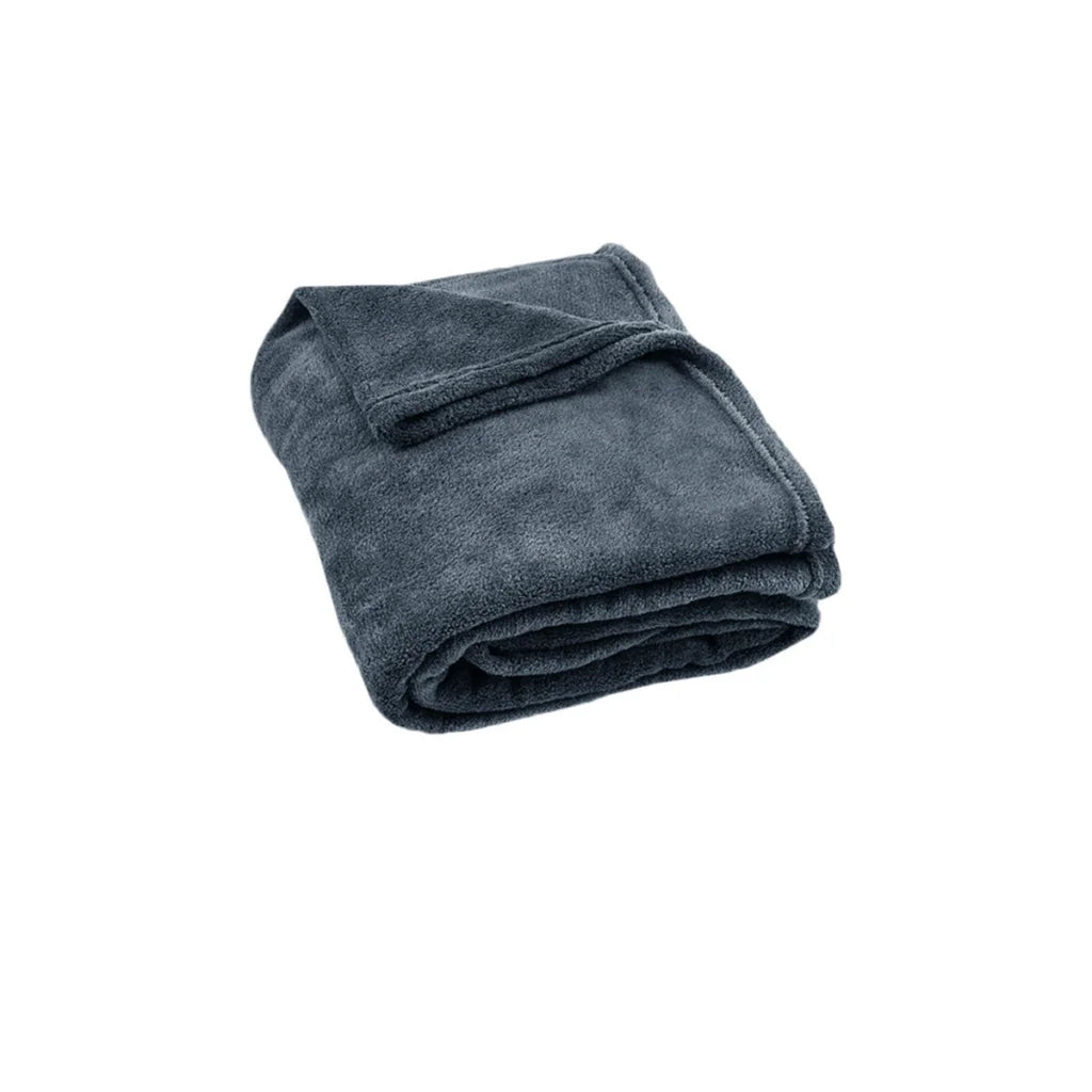 Throw Rug Light Weight Coral Fleece 150x200 cm Charcoal