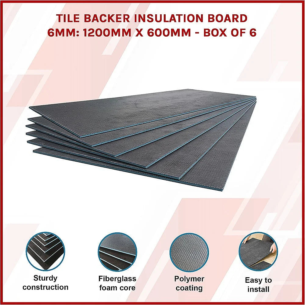 Tile Backer Insulation Board 6MM: 1200mm x 600mm