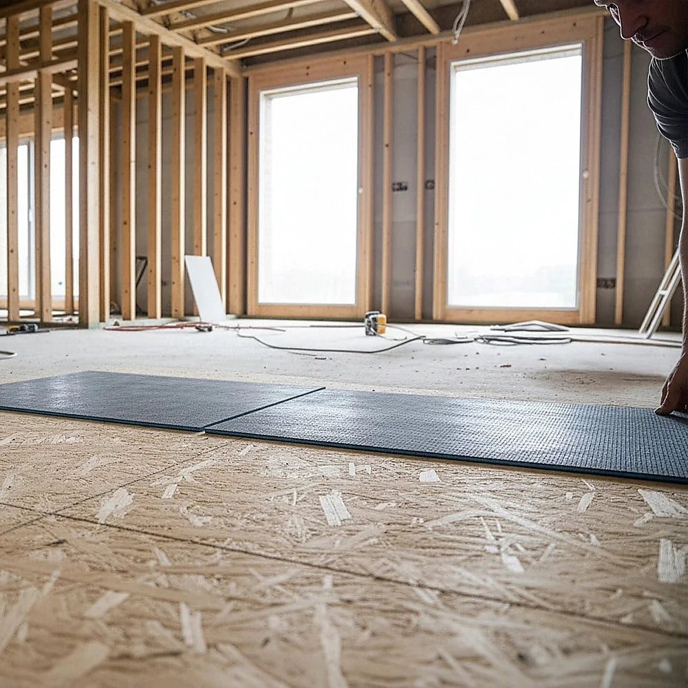 Tile backer insulation with front casing details and fitted handles