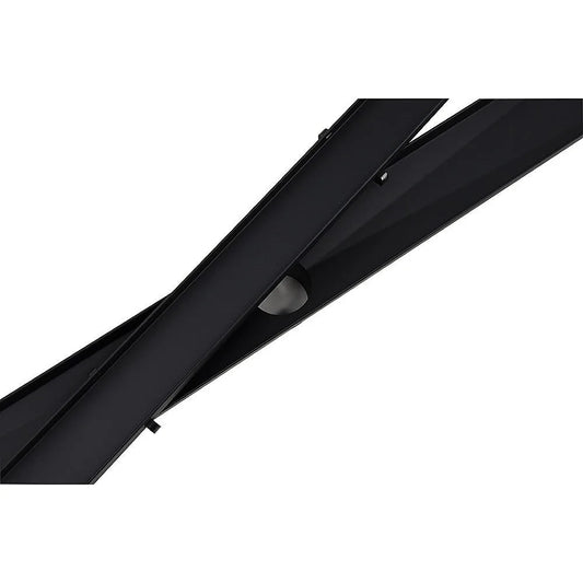 Tile Insert Shower Bathroom Black Grate Drain 800mm