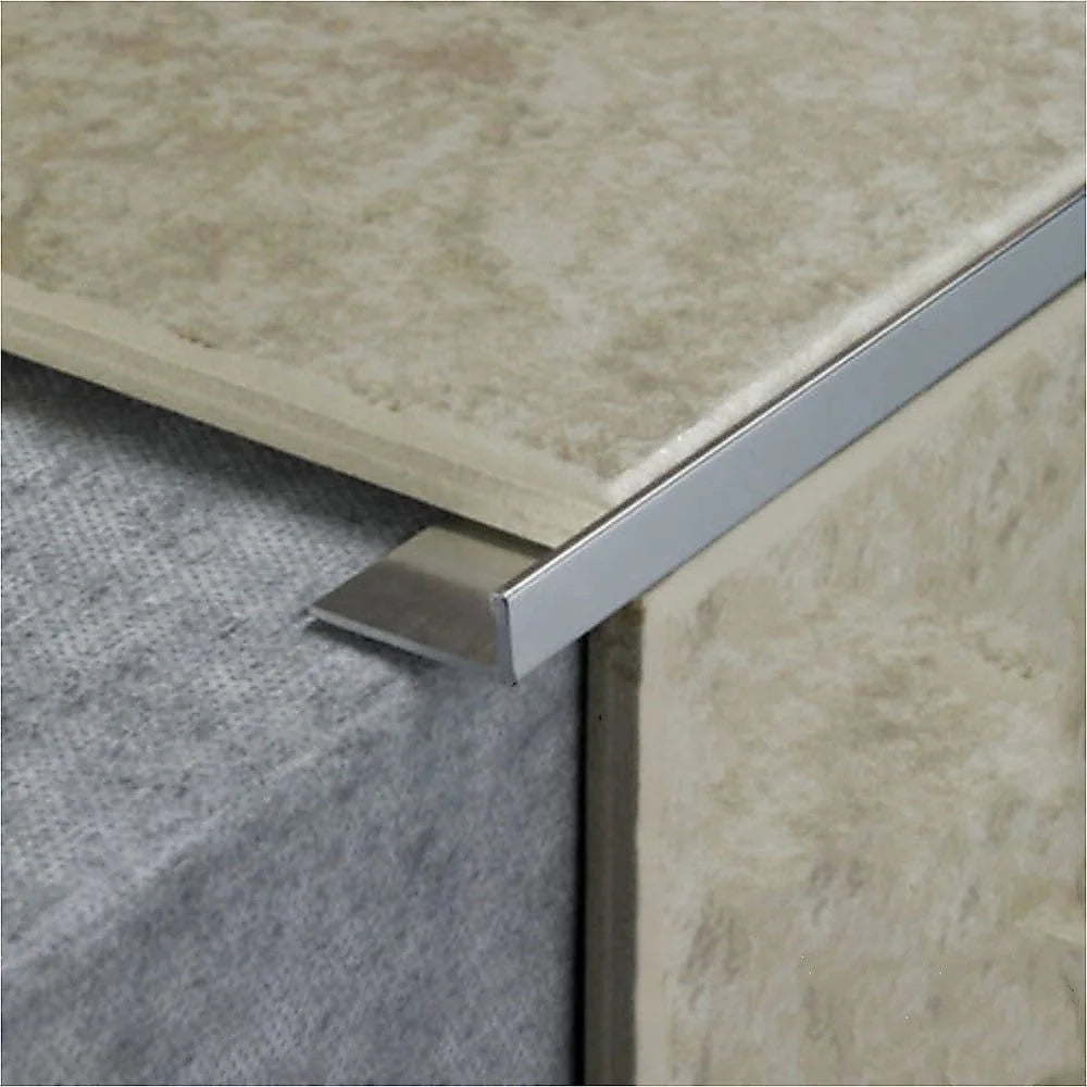 Tile Trim 10x Heavy Duty L-Shaped Edge Aluminium 10mm
