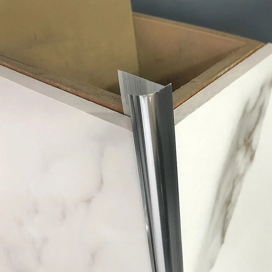 Tile Trim 10x Heavy Duty Round Edge Aluminium 10mm - Home &