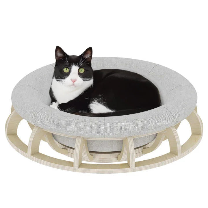 Timber Gyro Cat Nest Bed - Pet Care