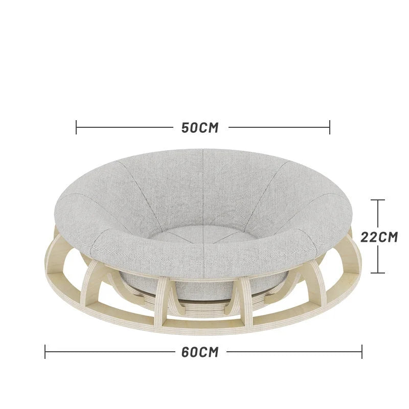 Timber Gyro Cat Nest Bed - Pet Care