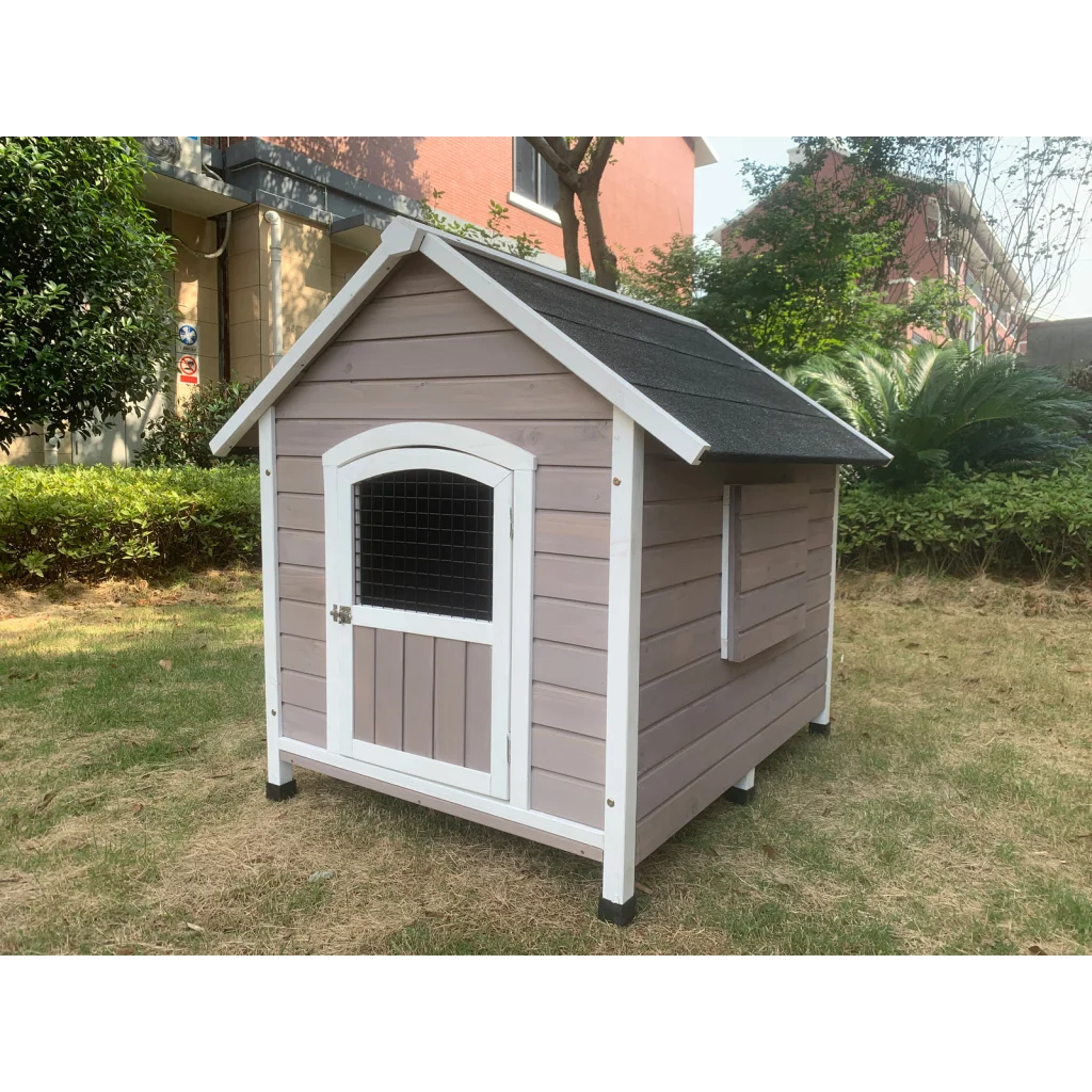 Timber Pet Dog Kennel House Puppy Wooden Cabin with Door