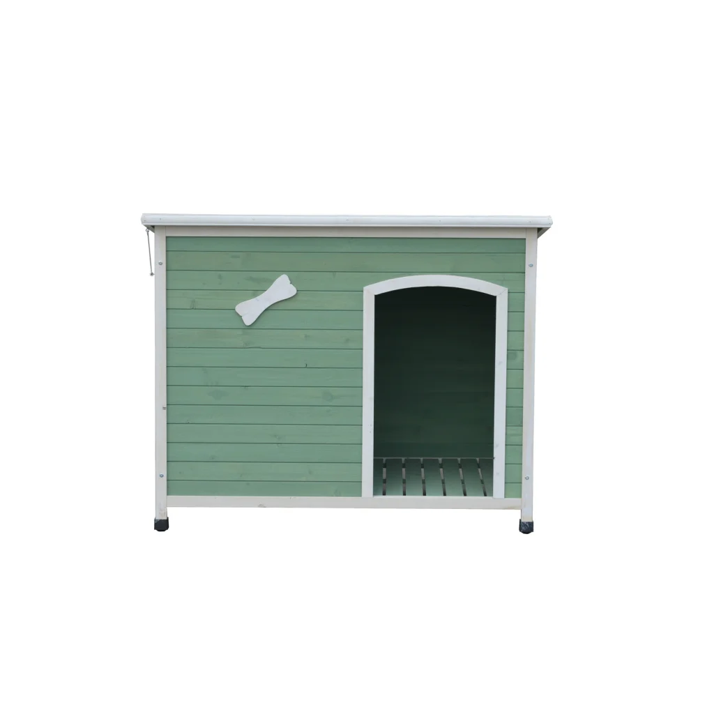 Timber Pet Dog Kennel Medium Wooden Cabin Stripe - Pet Care