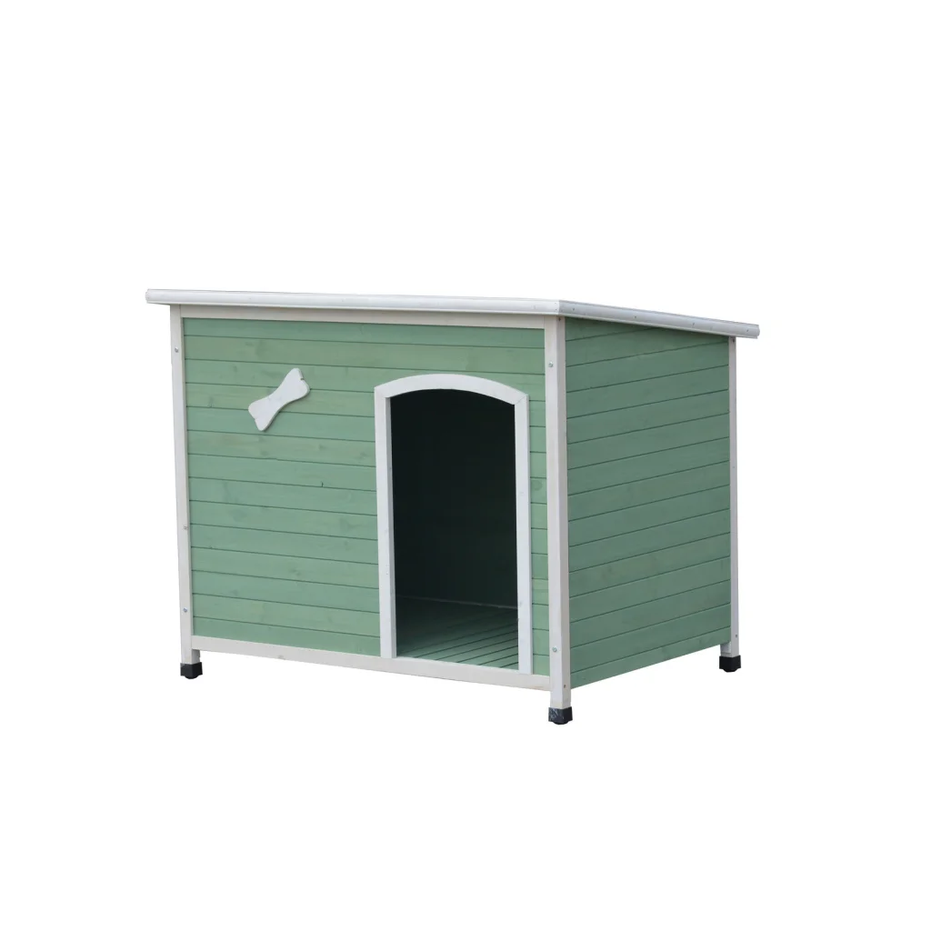 Timber Pet Dog Kennel Medium Wooden Cabin Stripe - Pet Care