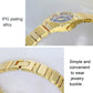 Timeless Diamond Women Watch - Classic Design - Golden