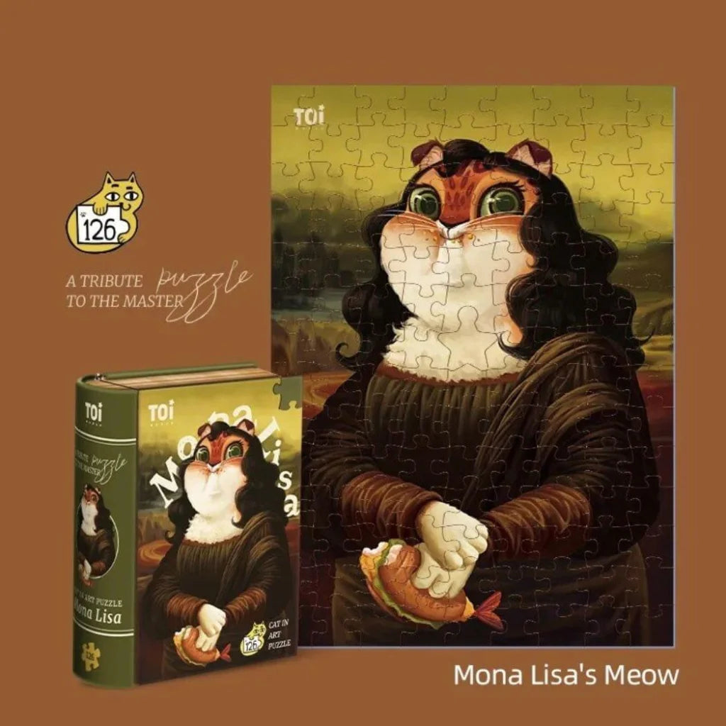 TOI Cat in Art Puzzle - Mona Lisa-1973194210706329601
