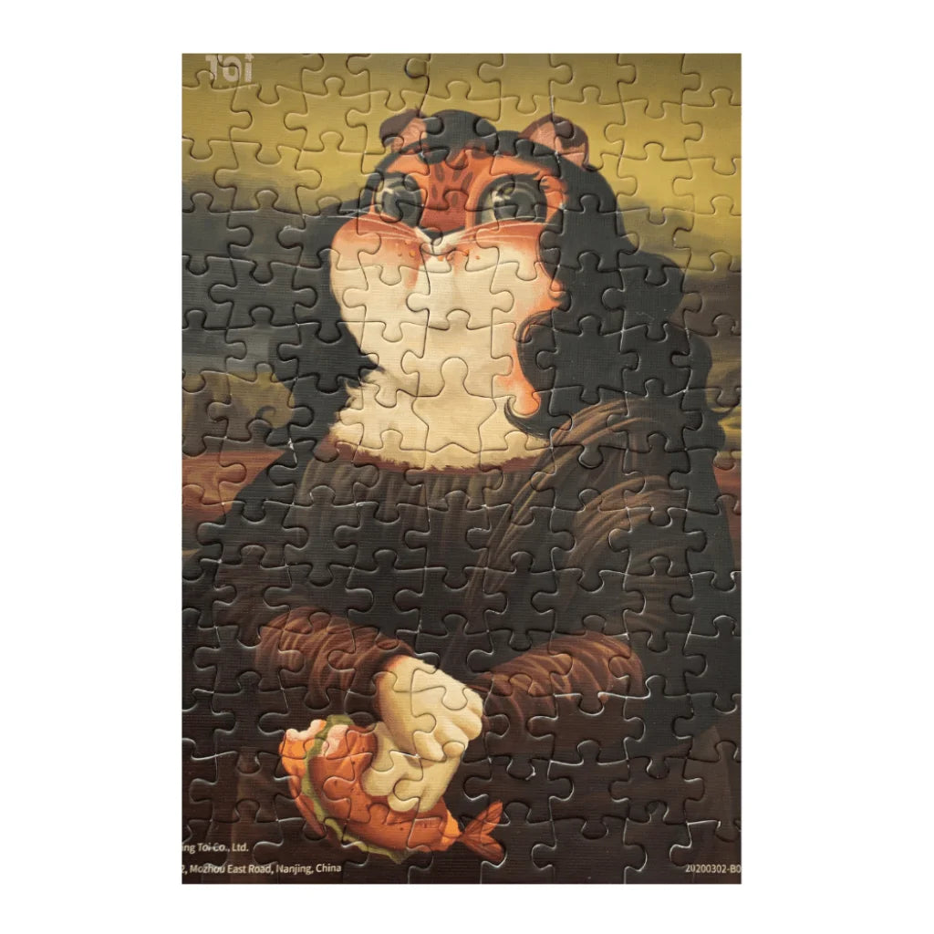 TOI Cat in Art Puzzle - Mona Lisa-1973194210706329602