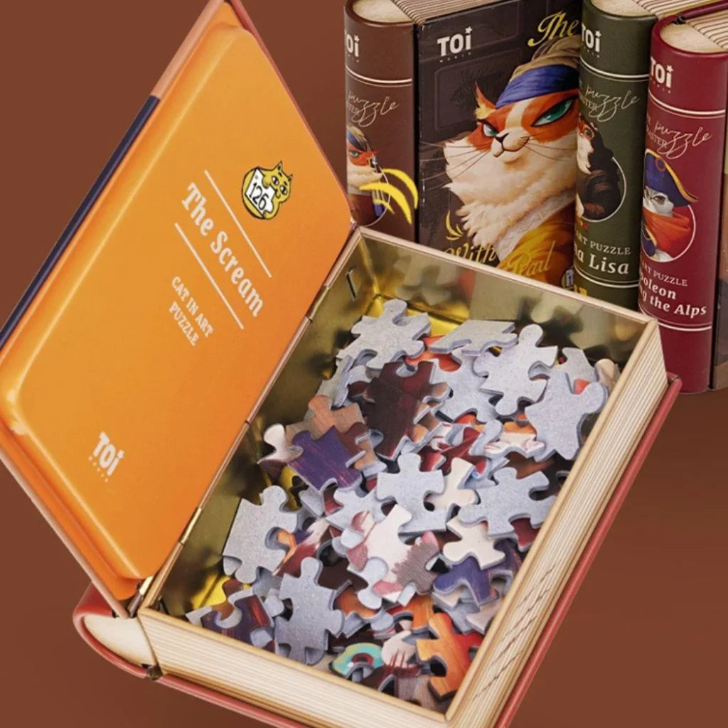 TOI Cat in Art Puzzle - The Scream-1973194210895073282