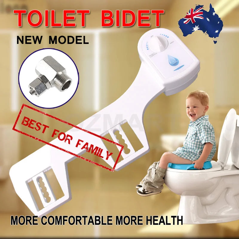 Toilet Bidet Seat Hygiene Water Wash Clean Unisex Easy