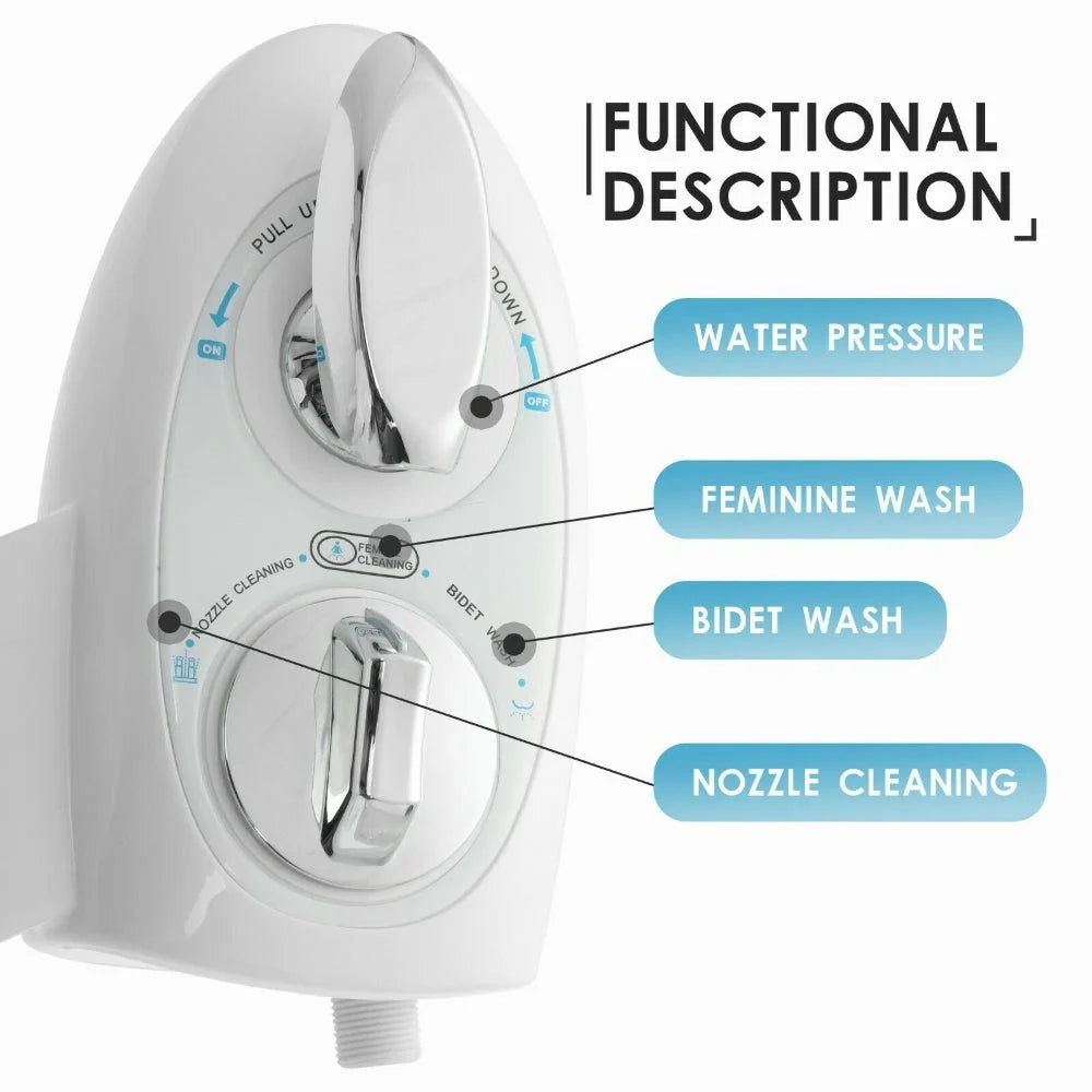 Toilet Bidet Seat Spray Hygiene Water Wash Clean Sanitation