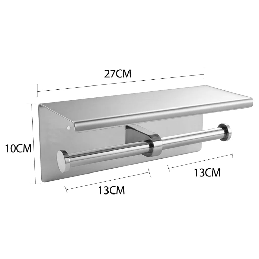 Toilet Paper Holder Double Roll Stainless-1975420465677733890