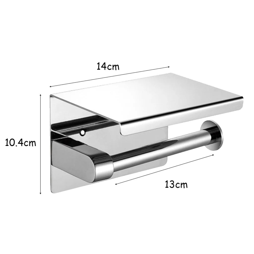 Toilet Paper Holder Roll Bath Tissue Silver-1973193872502820866