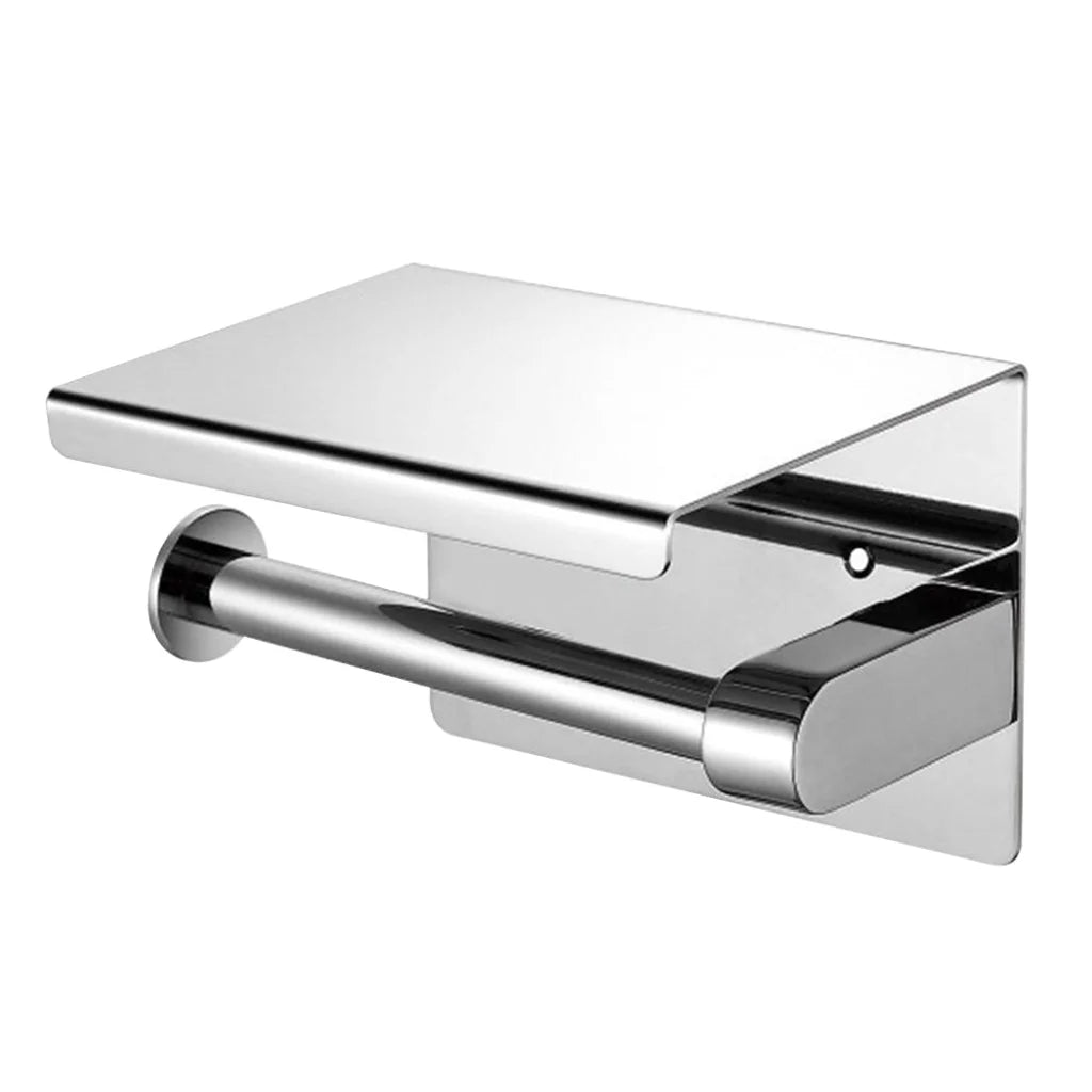 Toilet Paper Holder Roll Bath Tissue Silver-1973193872502820865