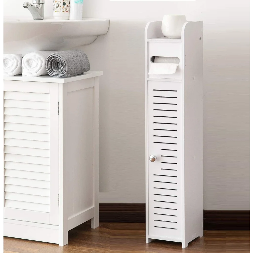 Toilet Paper Roll Holder for Bathroom White 80cm