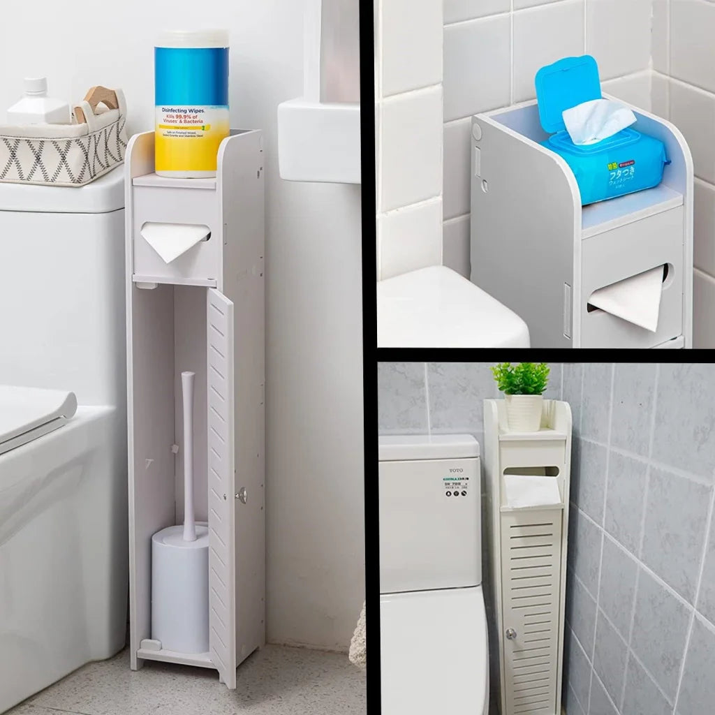 Toilet Paper Roll Holder for Bathroom white 80cm 561