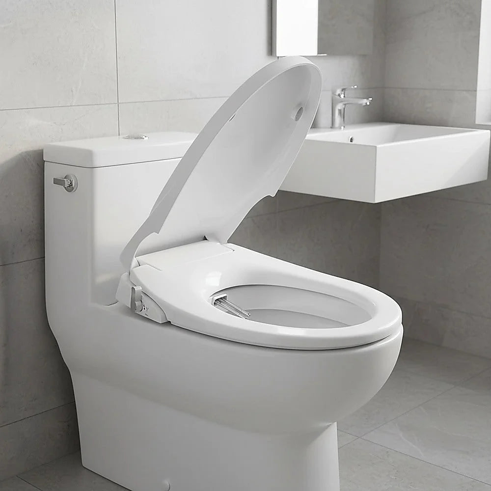 Toilet Seat Non-Bidet with Cover Bathroom Spray Washlet