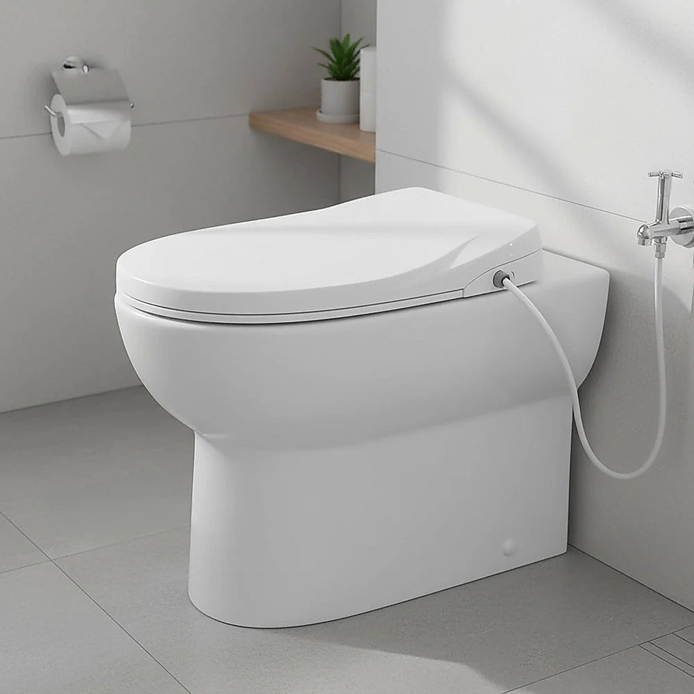 Toilet Seat Non-Bidet with Cover Bathroom Spray Washlet