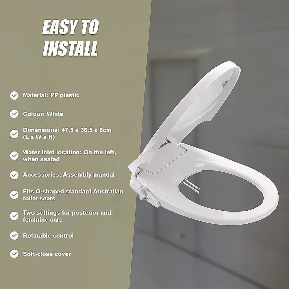 Toilet Seat Non-Bidet with Cover Bathroom Spray Washlet