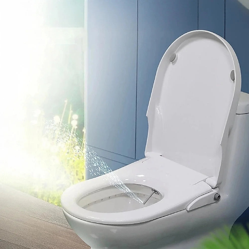 Toilet Seat Non-Bidet with Cover Bathroom Washlet Spray