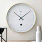 Gold Toki Metta Wall Clock Brushed Silent Sweep Second Date 40cm