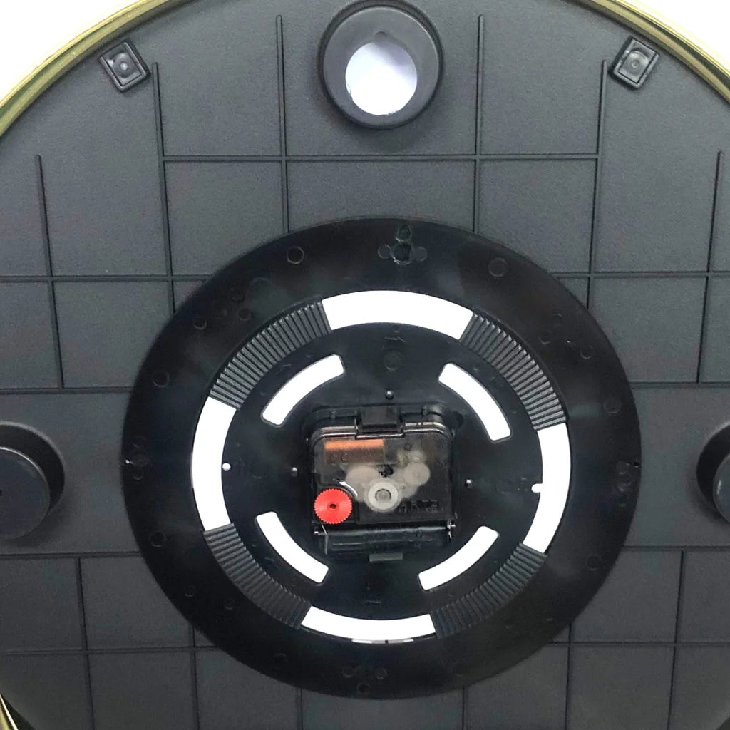 Toki Metta Wall Clock Brushed Gold Silent Sweep Second