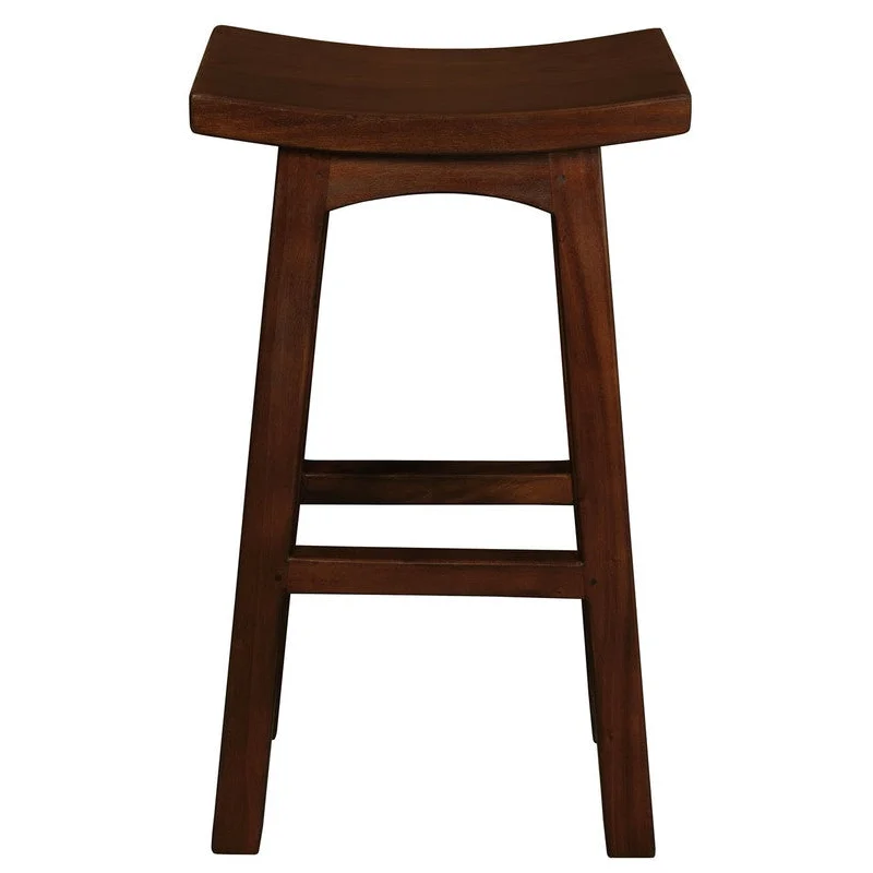 Tokyo Solid Mahogany Timber Barstool - Mahogany - Furniture