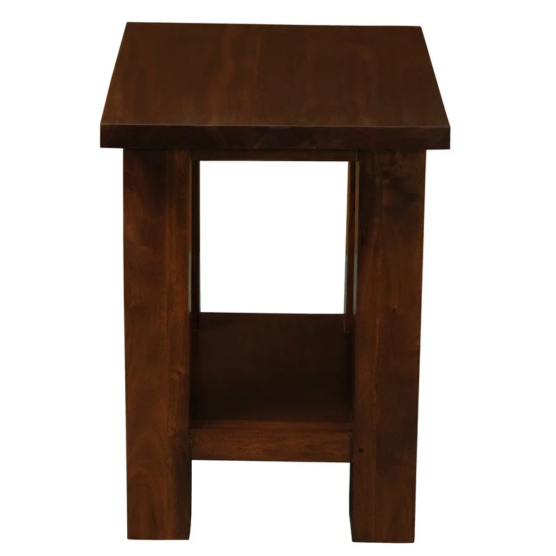 Tokyo Solid Mahogany Timber Lamp Table - Mahogany