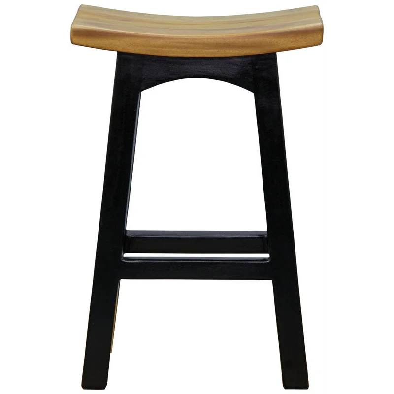 Tokyo Timber Kitchen Counter Stool - Black Caramel