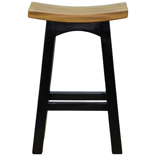 Tokyo Timber Kitchen Counter Stool - Black Caramel