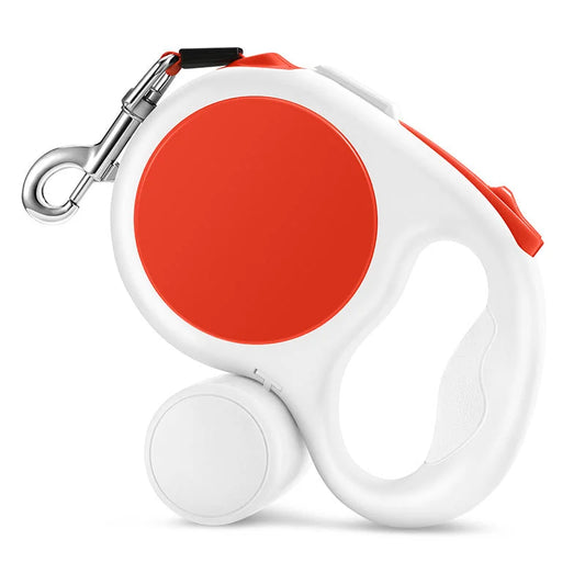 Tomato red 5M Retractable Dog Leash - With Small Box