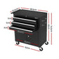 Tool Box Chest Cabinet 3 with Drawer Garage Storage Organiser With Wheels