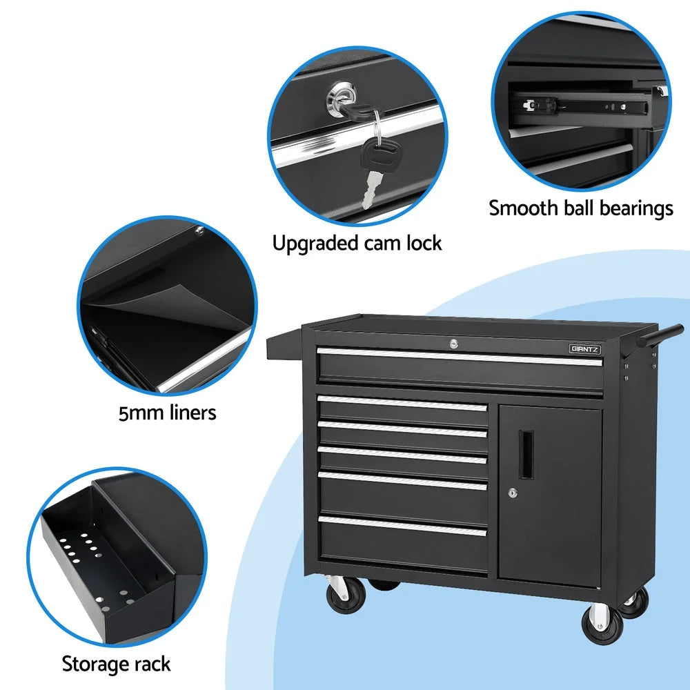 Tool Box Chest Cabinet 6 Drawer Garage Storage Organiser