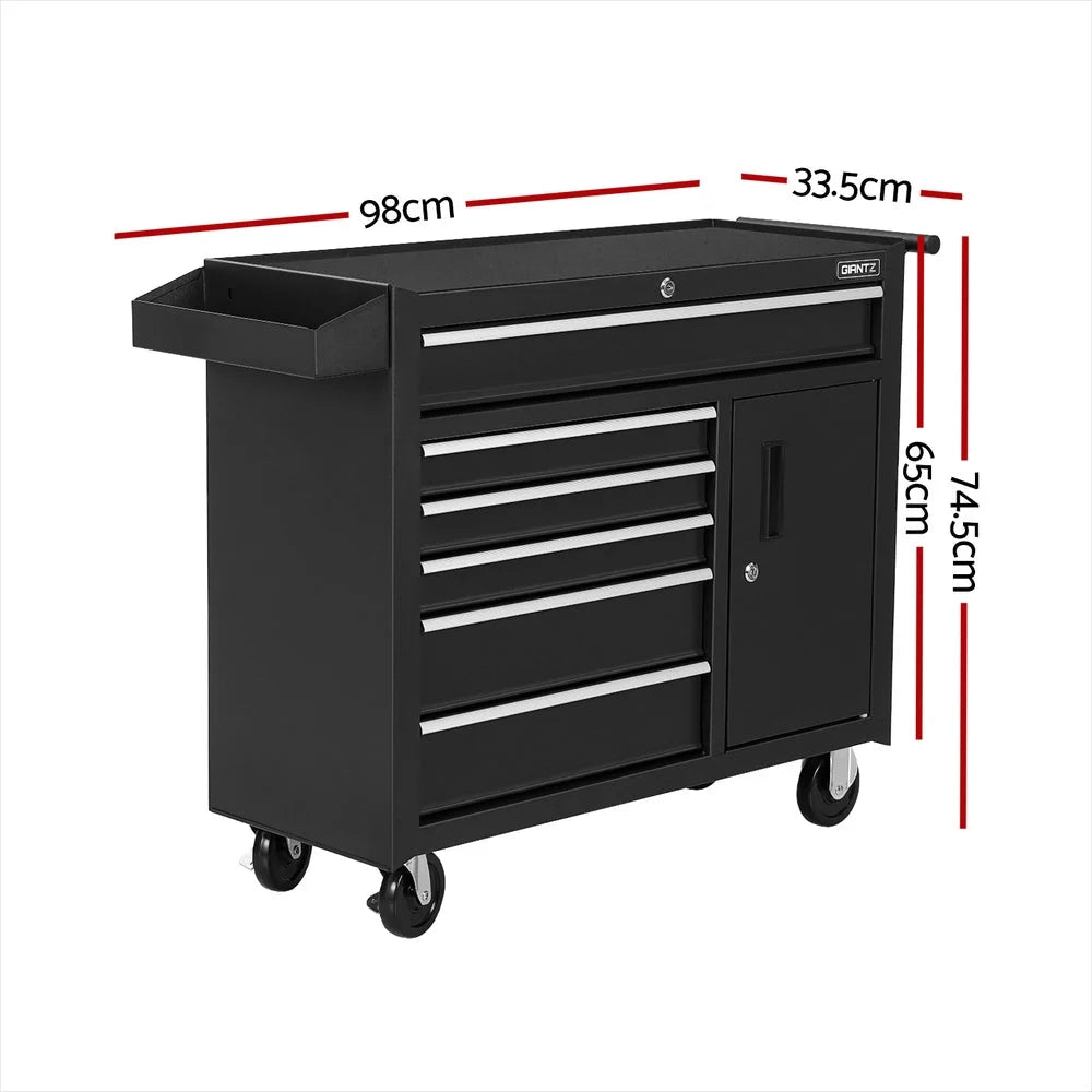 Tool Box Chest Cabinet 6 Drawer Garage Storage Organiser