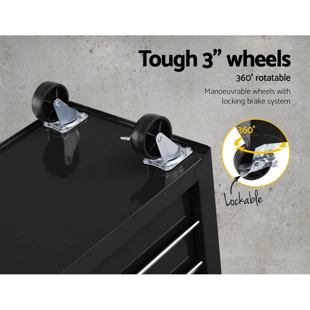 Tool Box Trolley Chest Cabinet 6 Drawers Cart Garage