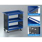 Tool trolley with drawer storage and towel rail