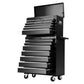 Cabinet Drawers Cart Garage Storage Black Tool Chest Trolley Box