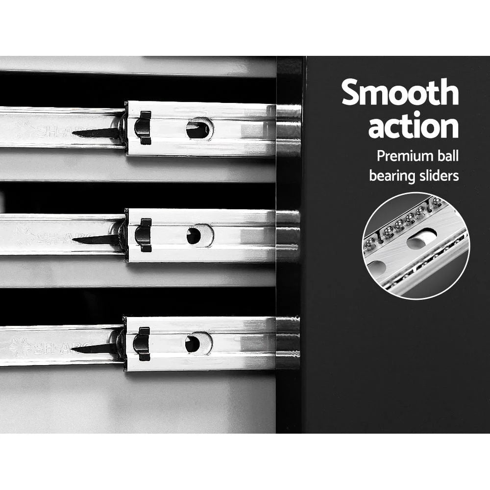 Tool Chest and Trolley Box Cabinet 7 Drawers Cart Garage