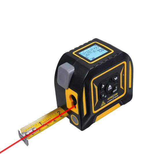 Tooleroo 40m Digital Laser Tape Measure + 5m Steel Tape –