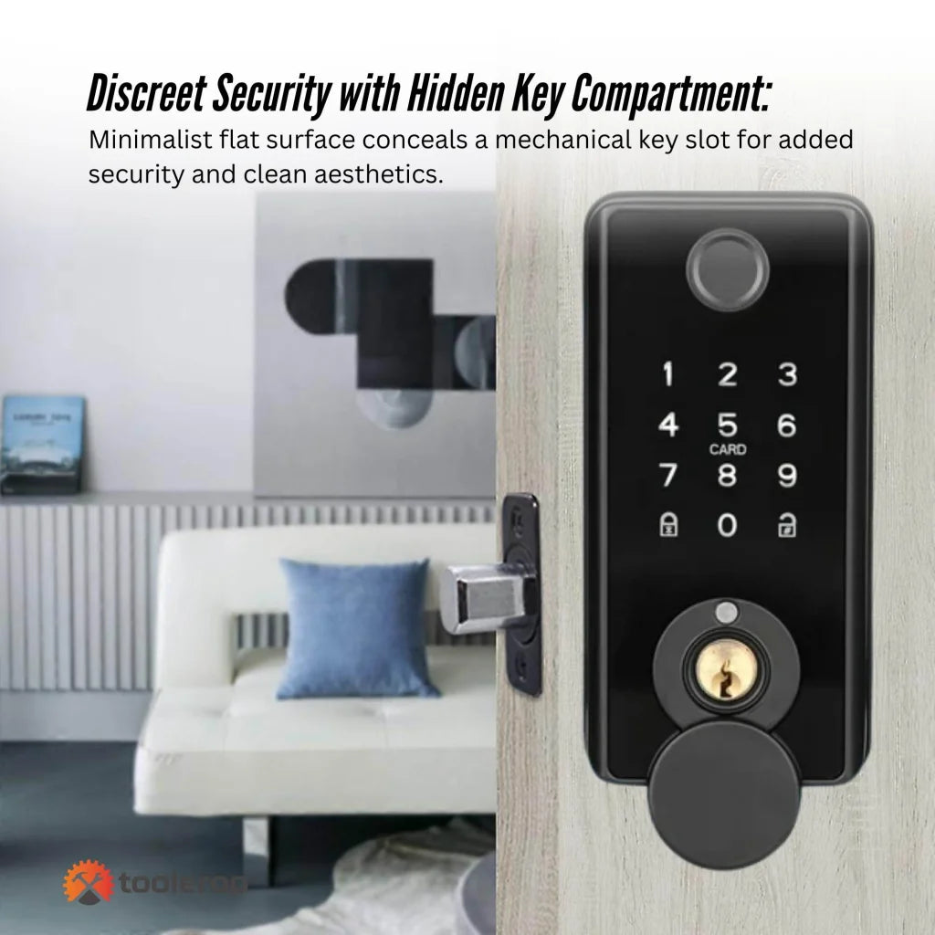 Tooleroo Digital Smart Door Lock Keypad - 5-in-1 Home Entry