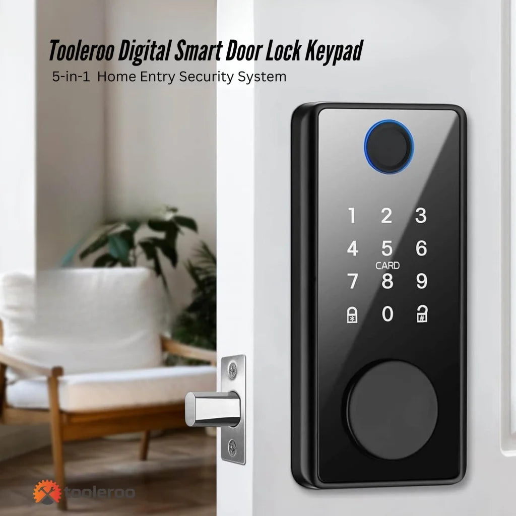 Tooleroo Digital Smart Door Lock Keypad 5 in 1