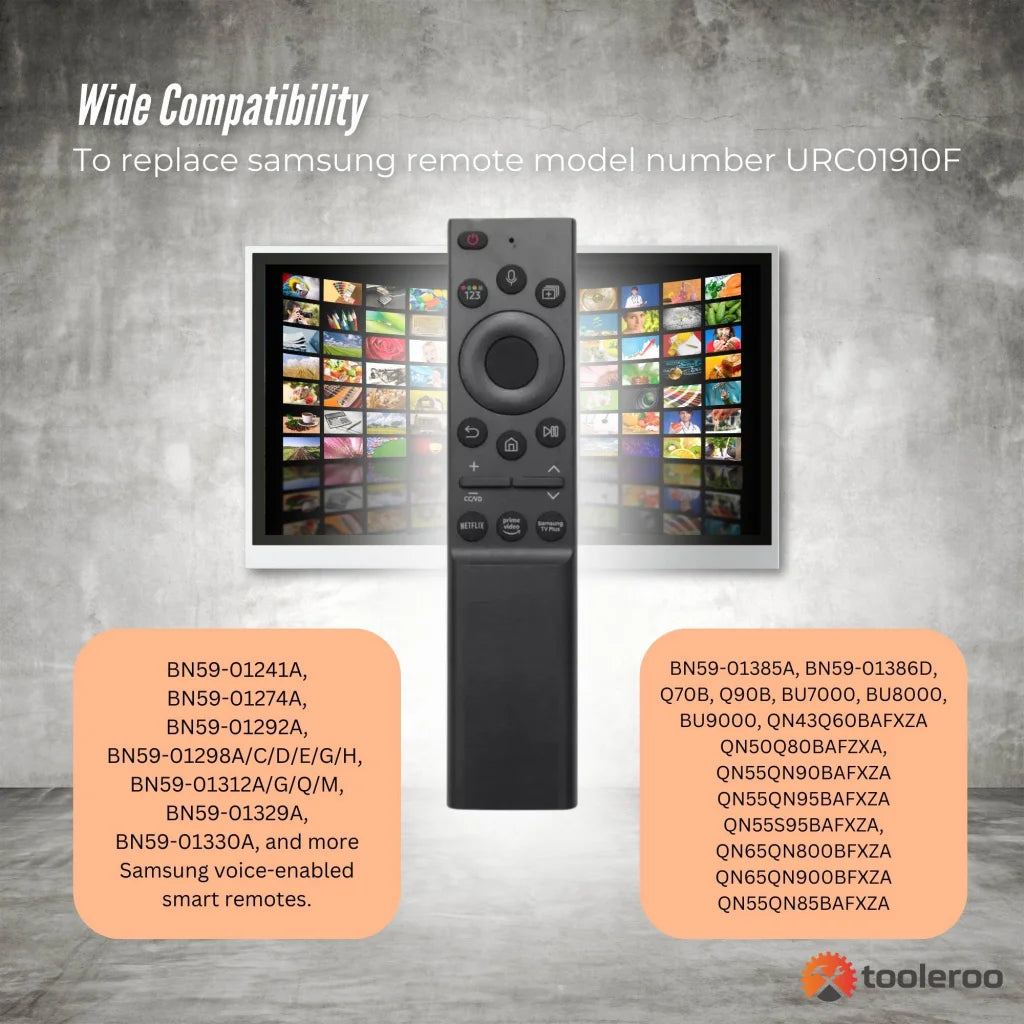 Tooleroo Smart TV Remote Control replacement for samsung voice