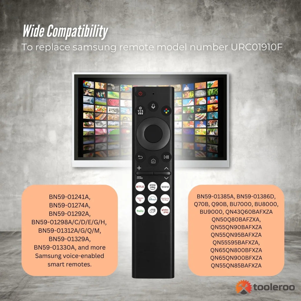Tooleroo Smart TV Remote Control Replacement For Samsung